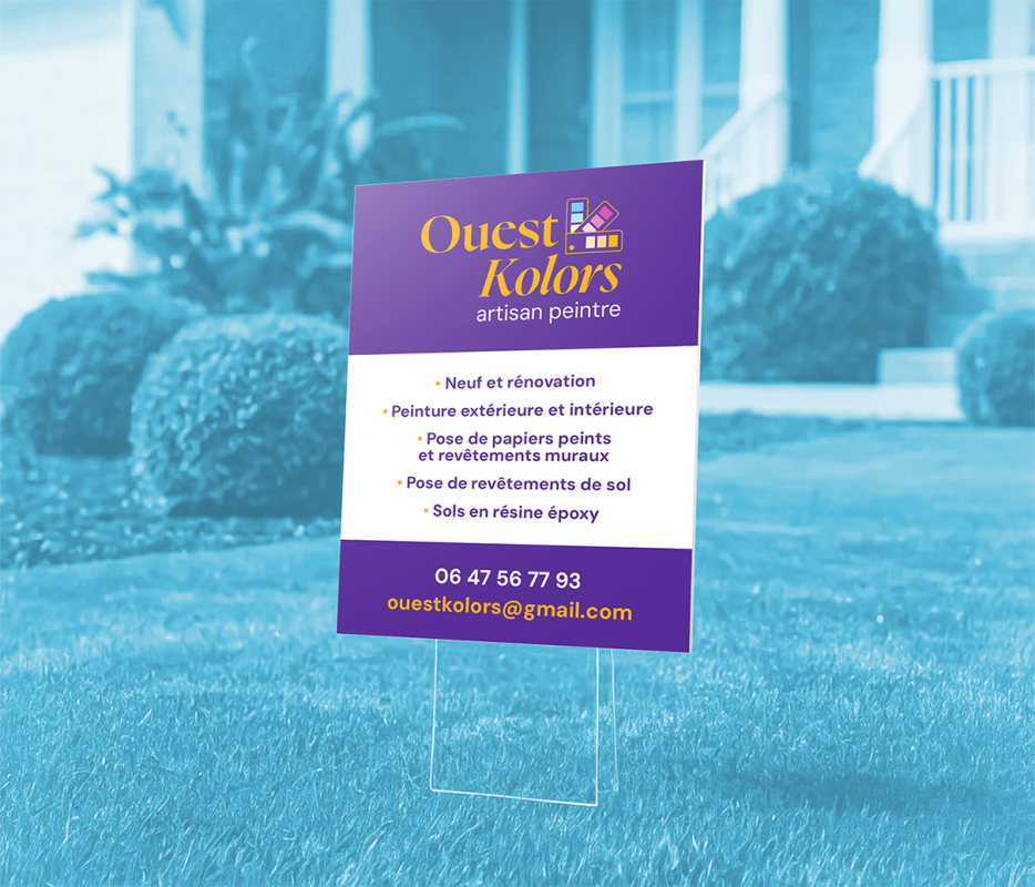 Ouest Kolors - panneau de chantier